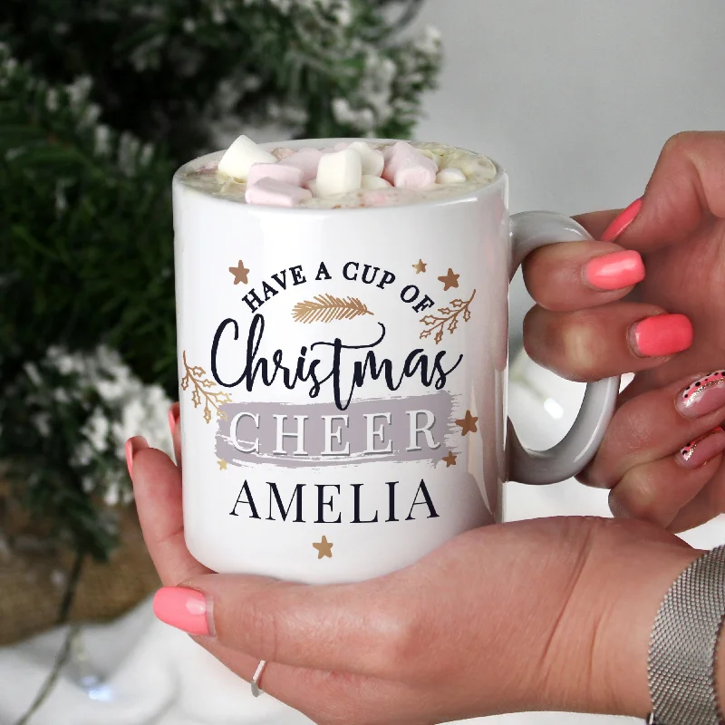 Personalised Cup Of Christmas Cheer Mug