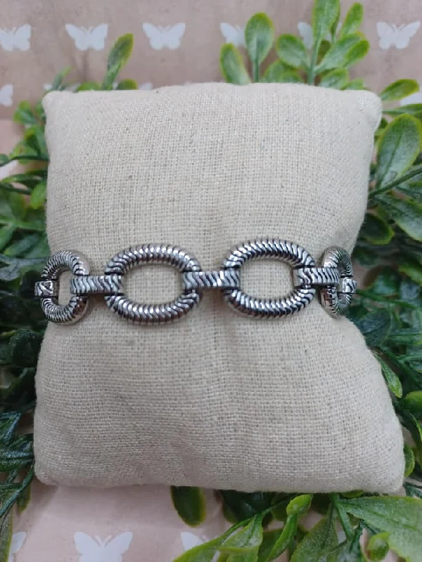 Silver Thick Chain Style Bracelet